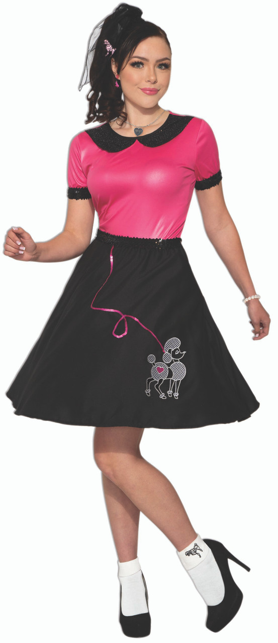 50s Girl Poodle Skirt Costume - The Costume Shoppe
